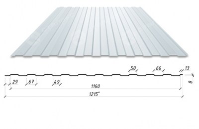 Профнастил С-6 RAL 9003